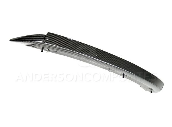Anderson Composite 2015 - 2022 Mustang Carbon Fiber Track Pack Style Spoiler with Adjustable Wicker Bill - Image 3