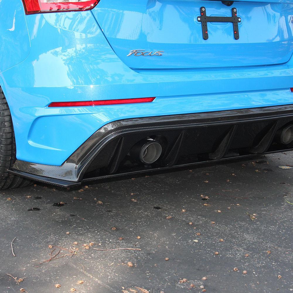 Anderson Composites 2016-18 Ford Focus RS Carbon Fiber Rear Diffuser - Image 4