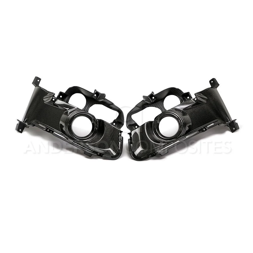 Anderson Composites Carbon Mustang Fog Lights Surrounds - 15-17 - Image 2