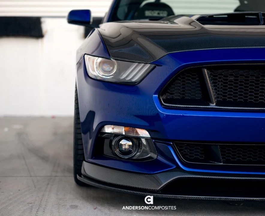 Anderson Composites Carbon Mustang Fog Lights Surrounds - 15-17 - Image 3