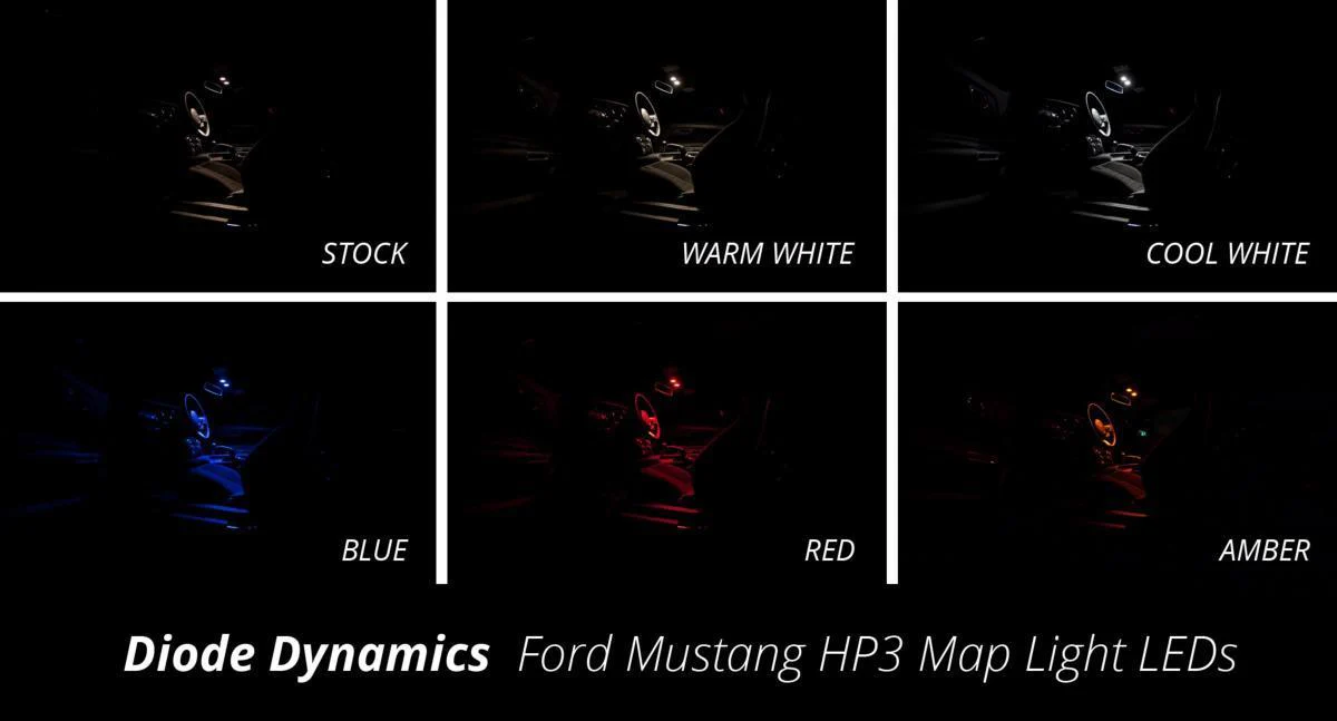 Diode Dynamics S550 Mustang Interior LED Conversion Kit 2018+ - Image 2