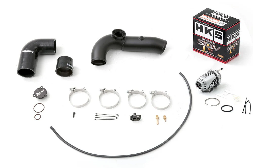 CP-E "Exhale" Ford Focus ST Cold Side Intercooler Hard Pipe with HKS BOV