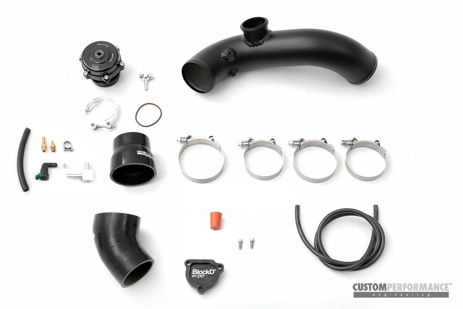 CP-E Mustang Ecoboost "Exhale" Cold-Side Intercooler Hard-Pipe with TIAL BOV Kit - Image 2
