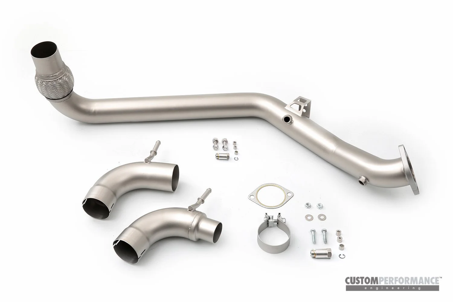 cp-e QKspl Ford Mustang EcoBoost Downpipe (Off Road & Catted) - Image 5