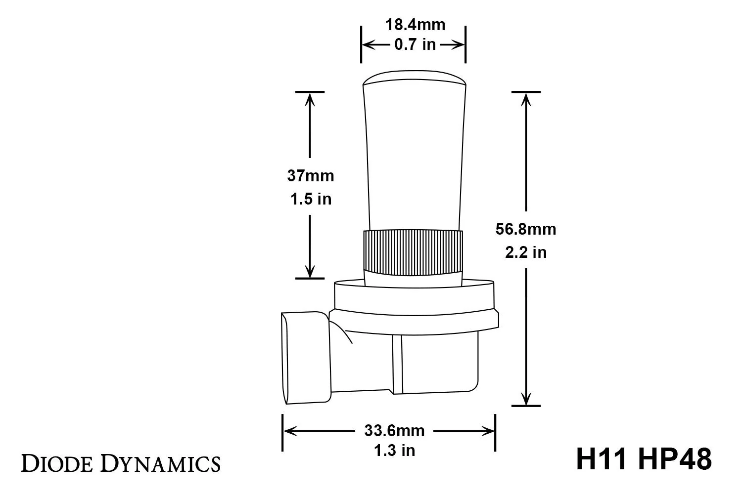 Diode Dynamics Fog Light H11 HP48 Cool White - Pair - Image 4
