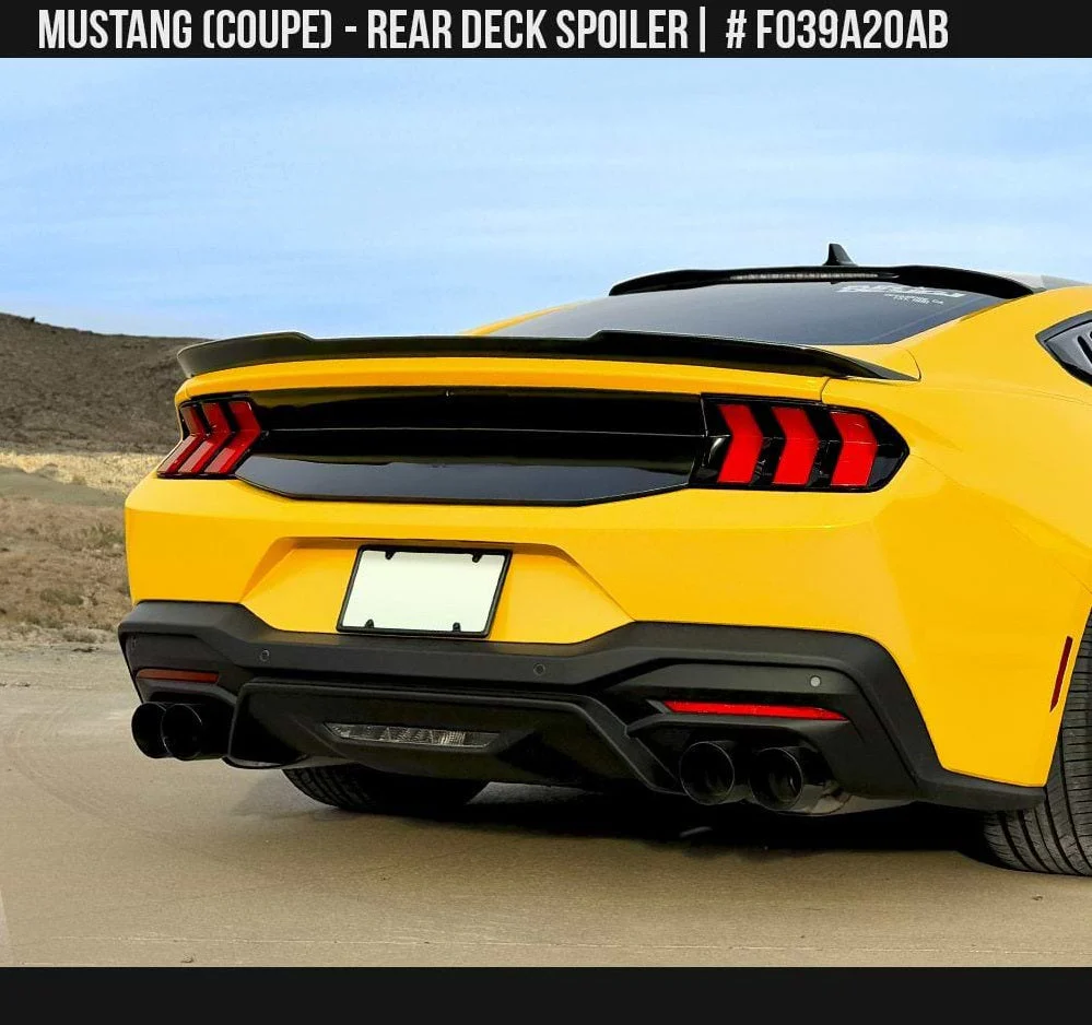 Ford Gloss Black Rear Ducktail style Spoiler for 2024+ Mustang - Image 2