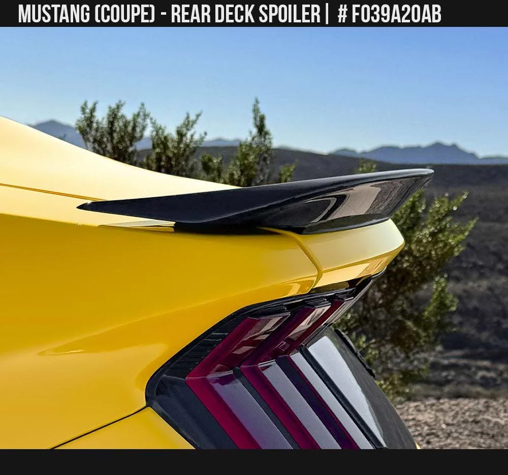Ford Gloss Black Rear Ducktail style Spoiler for 2024+ Mustang - Image 3