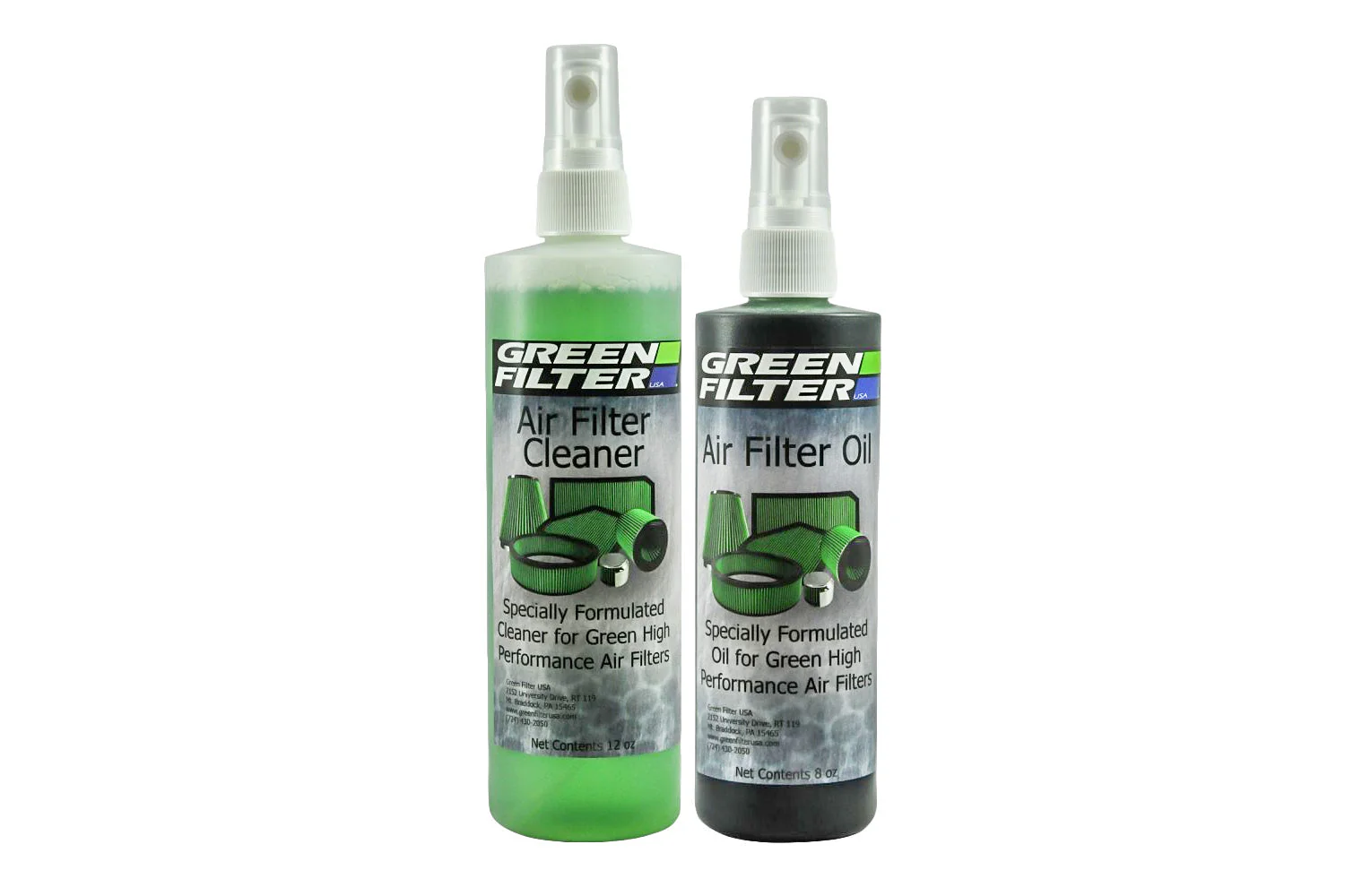 Green Filter Cleaner and Synthetic Oil Kit - GREEN