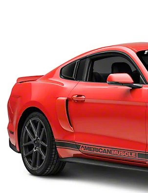 MP Concepts S550 Mustang Gloss Black Large Scoop Style Rear Side Window Louvers - Image 7