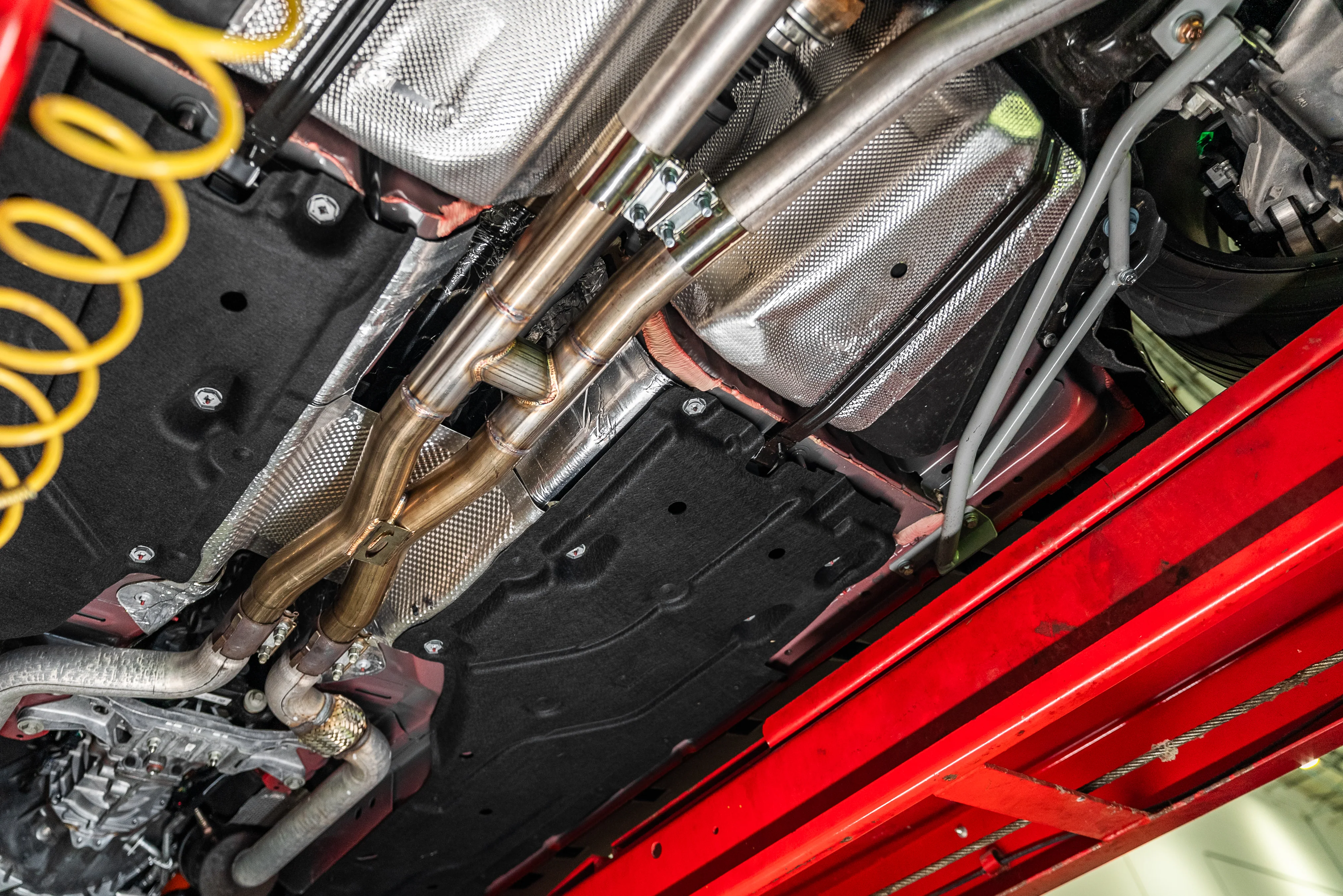 Steeda Mustang 5.0L Coyote 304 Stainless Resonator Delete H/X-Pipe "HEX" (2015-2026+) - Image 3