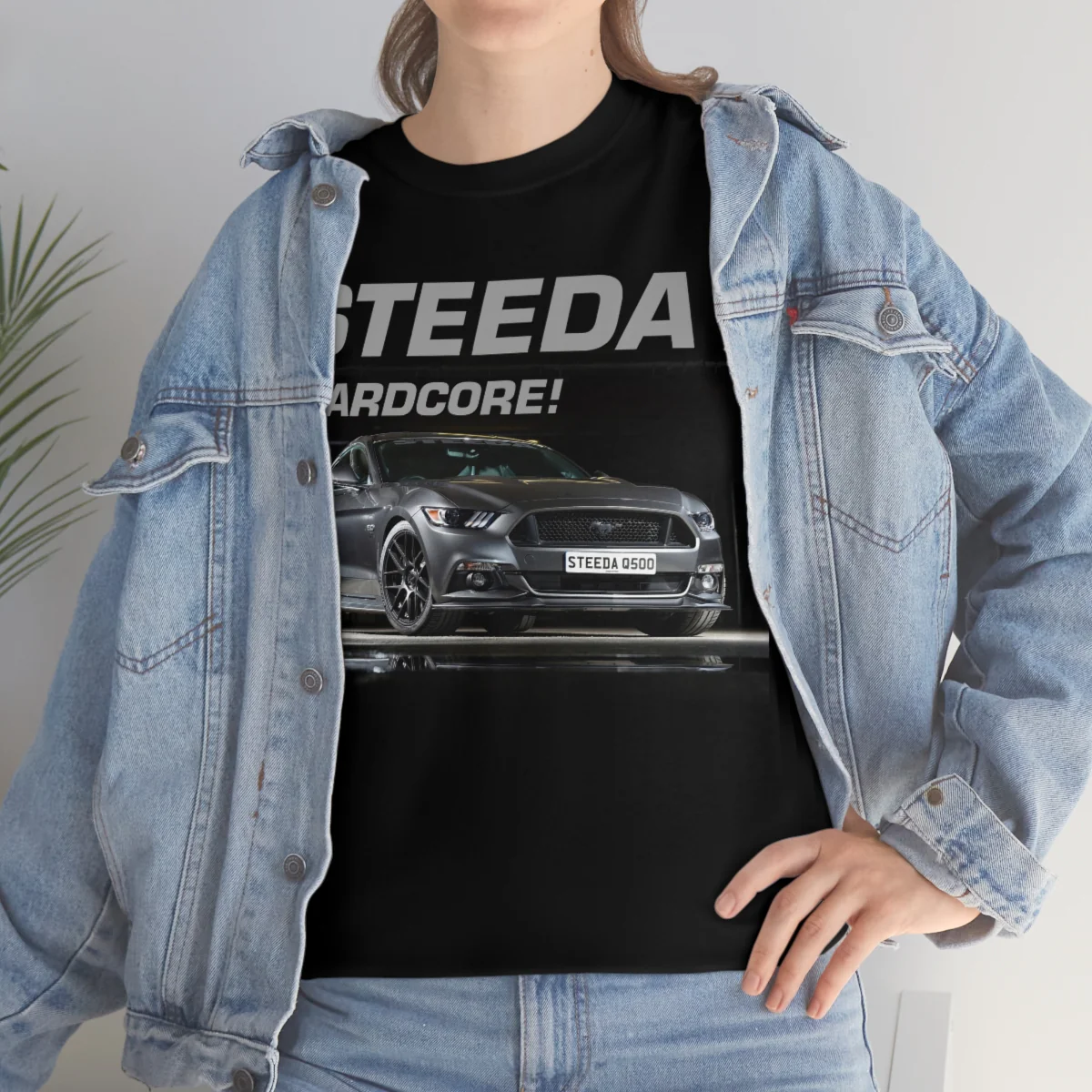 Steeda "Q500 Enforcer" Mustang Unisex Heavy Cotton T Shirt - Image 5