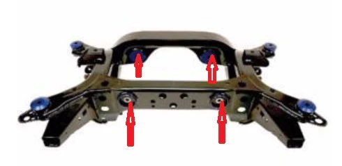Steeda S550 Mustang Differential Mount Replacement Bushings (2015-2023) - Image 2
