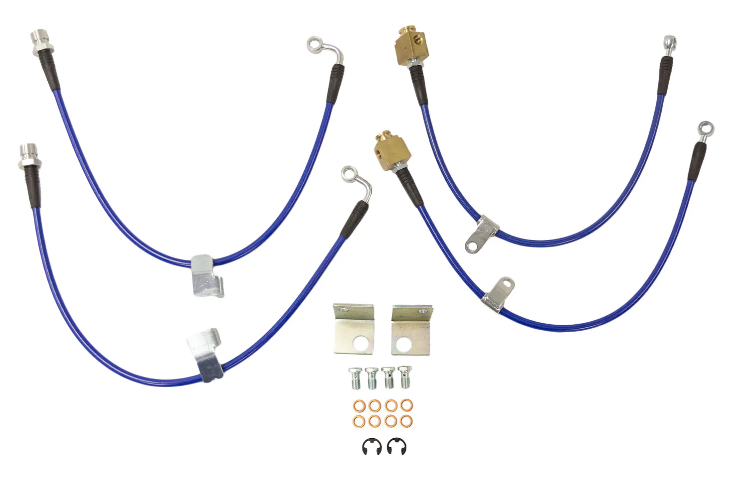 Steeda S550 Mustang Stainless braided Brake Lines 2015-23 - Image 2